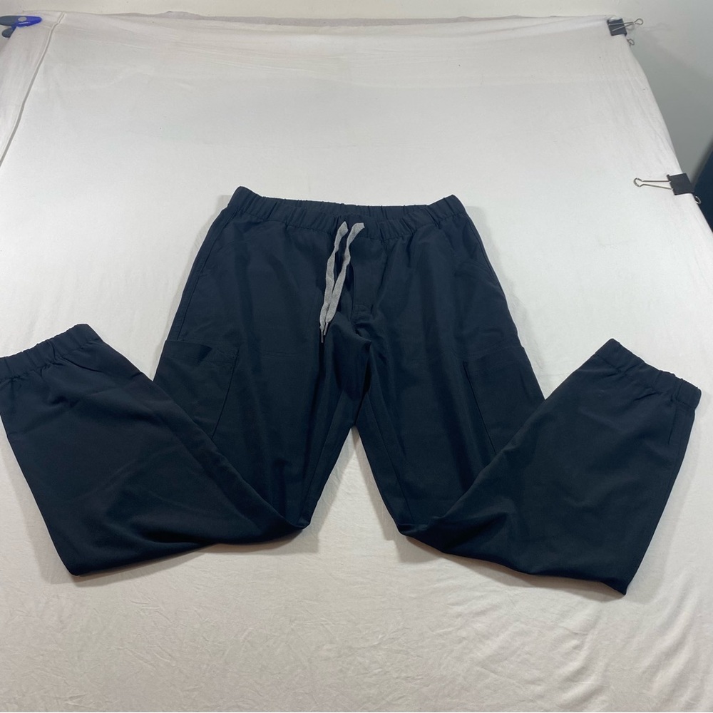WonderWink Black Jogger Sweatpants with Elastic Waistband